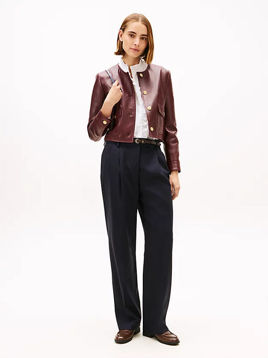 Timeless Pleated Relaxed Straight Leg Trousers