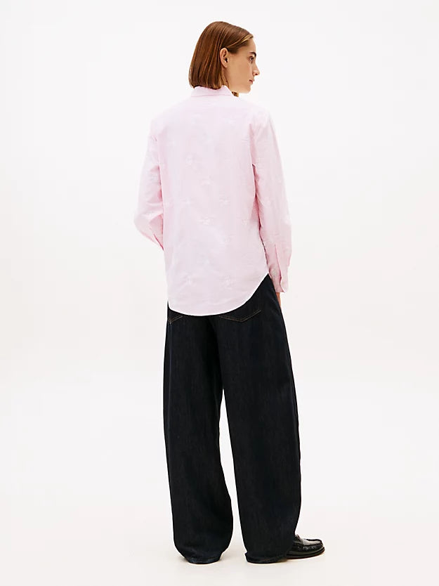 Relaxed Fit Crest Embroidery Oxford Shirt
