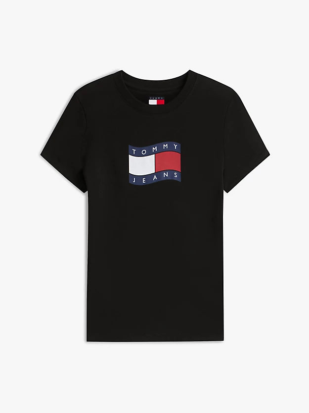 Wavy Flag Jersey Slim T-Shirt