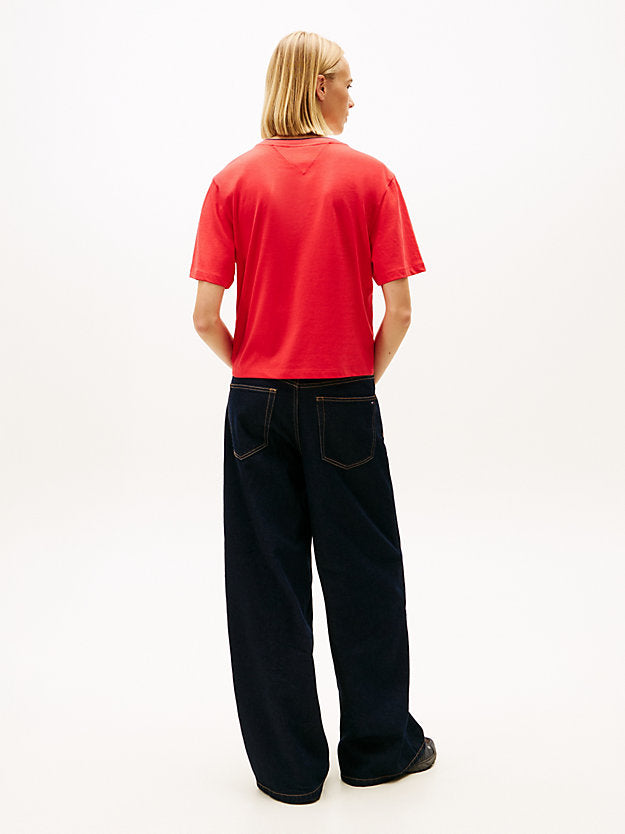 Logo Appliqué Relaxed Boxy T-Shirt