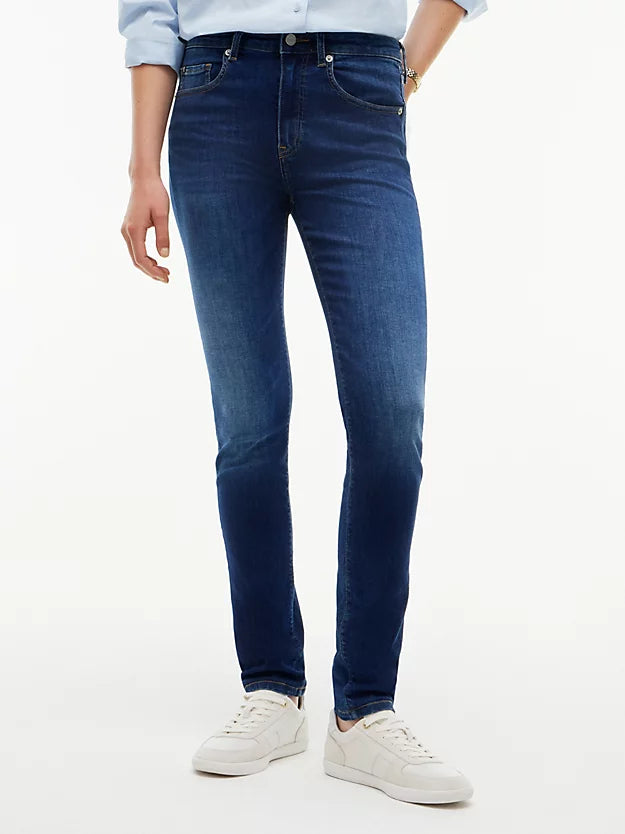 Como Whiskered Mid Rise Skinny Jeans
