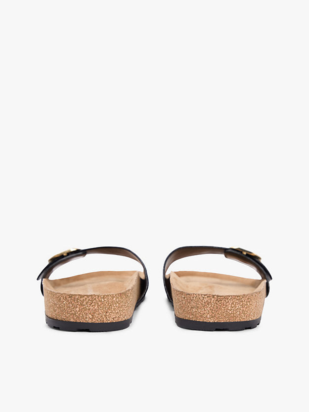 Cork Footbed Slip-On Sandals