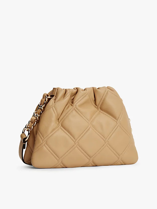 Quilted Chain Monogram Crossbody Bag