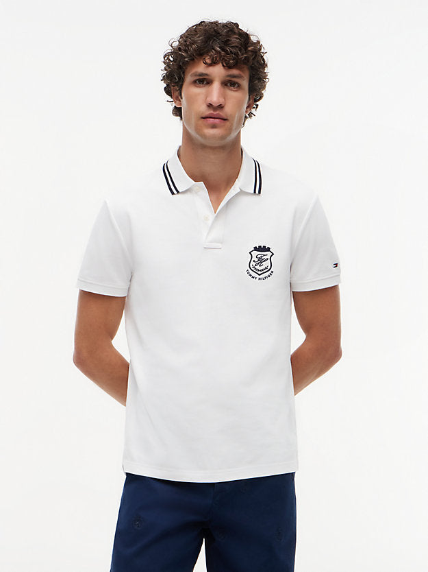 Regular Fit Crest Appliqué Polo Shirt