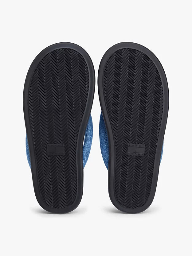 Denim Padded Strap Flip-Flops