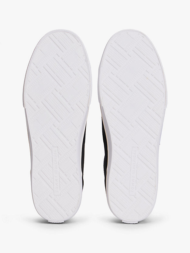 Low Profile Canvas Lace-Up Trainers