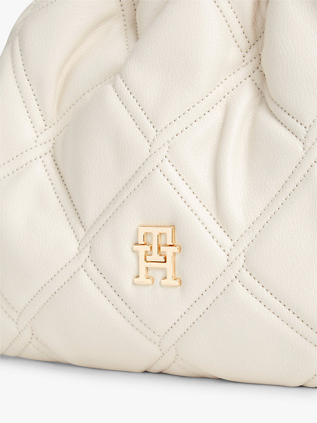 Quilted Chain Monogram Crossbody Bag