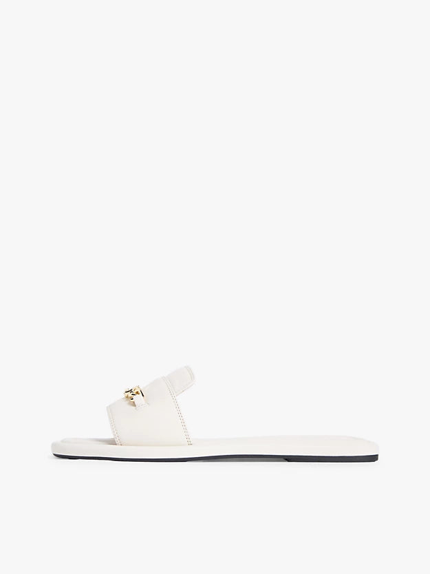 Monogram Horsebit Flat Leather Mules