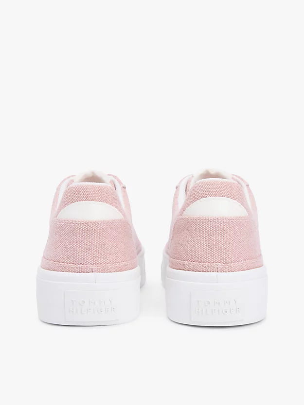 Washed Canvas Platform Trainers