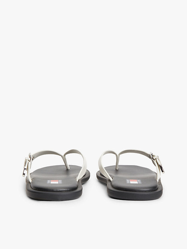 Leather Buckle Flip-Flops