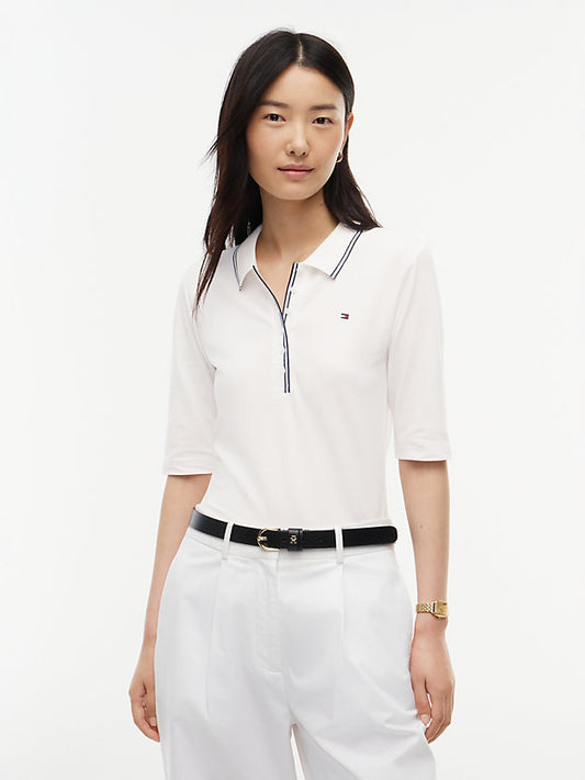 Slim Fit Tipped Half Sleeve Polo Shirt