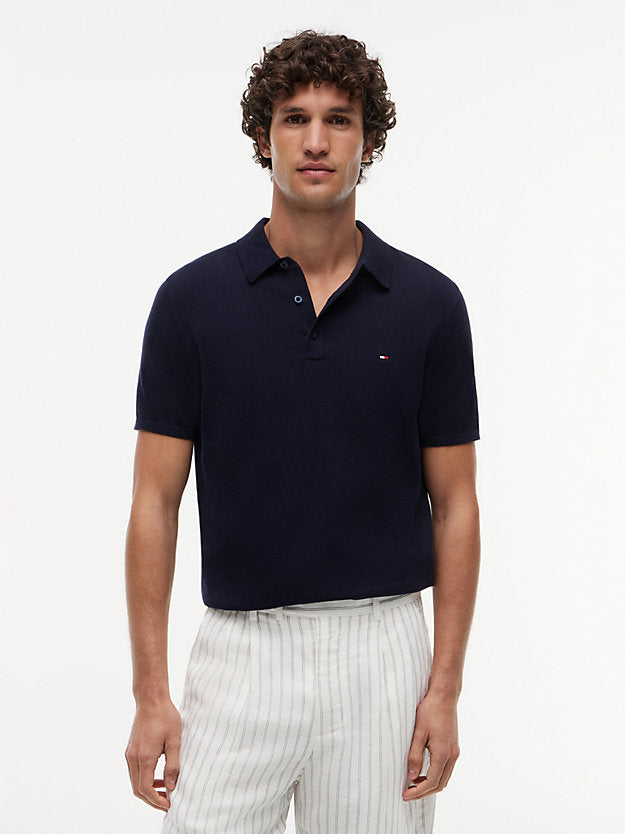 Regular Fit Fine Knit Polo Shirt