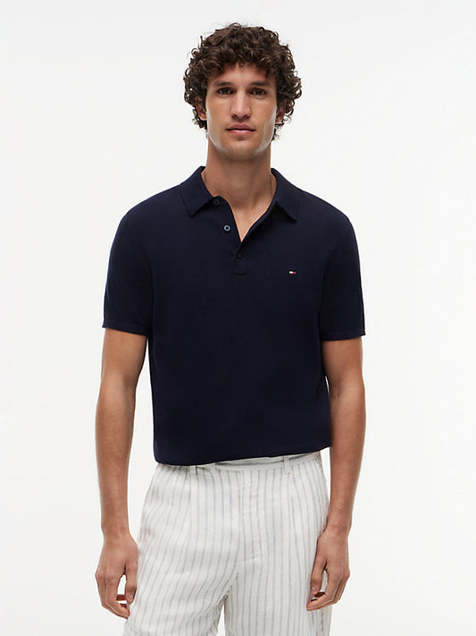 Regular Fit Fine Knit Polo Shirt