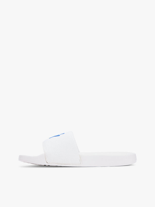 Logo Embroidery Canvas Pool Slides