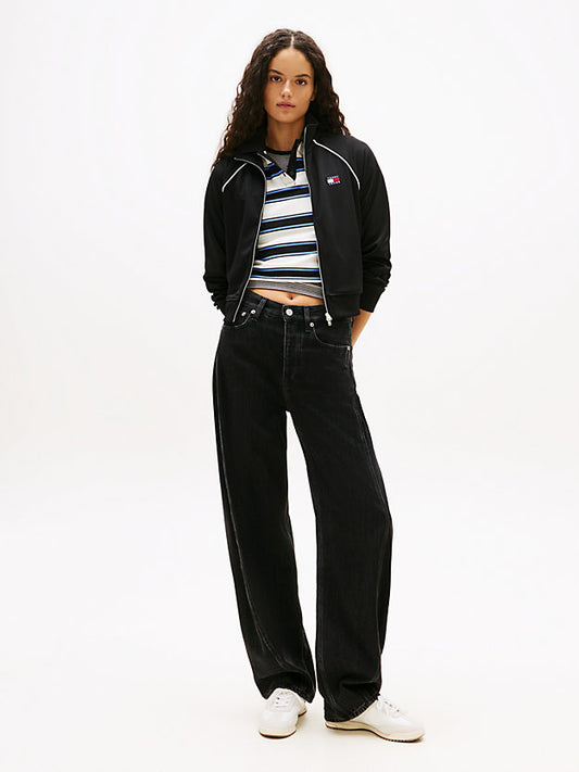 Badge Interlock Knit Track Jacket