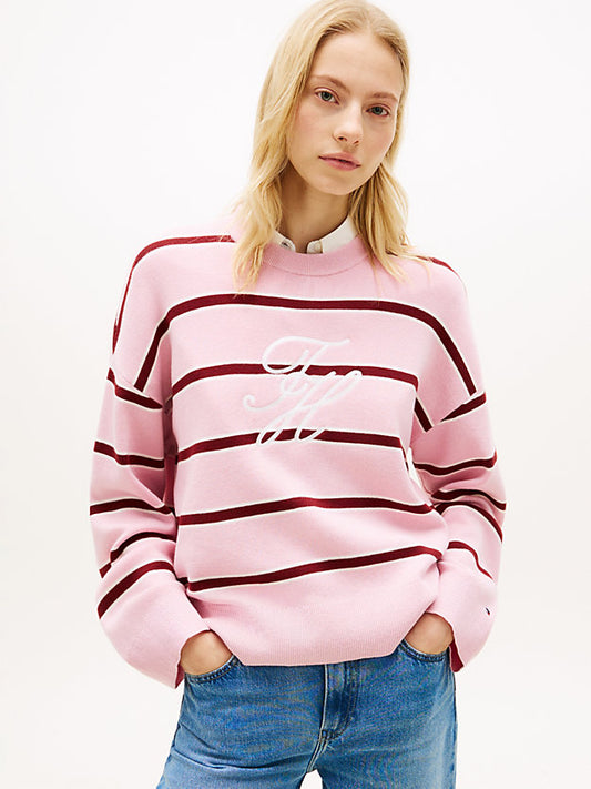 Premium Knit Logo Embroidery Relaxed Jumper