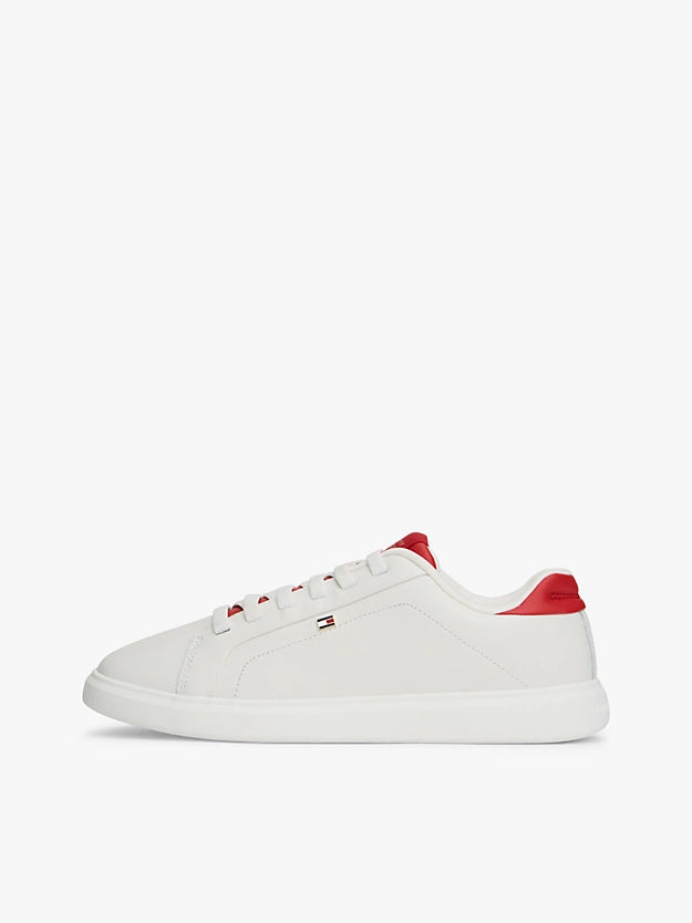 Lightweight Leather Cupsole Court Trainers