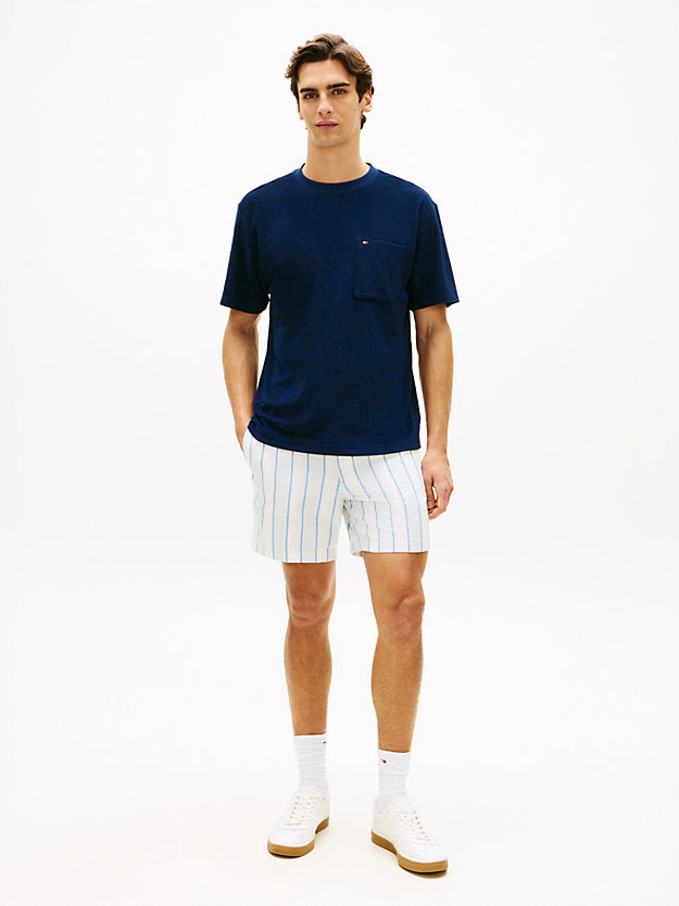 Towelling Relaxed Crew Neck T-Shirt