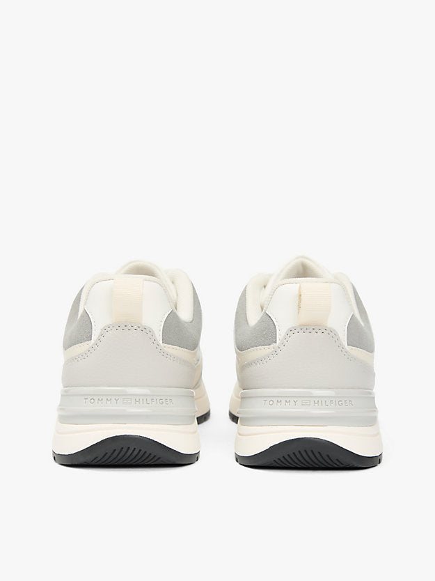 Monogram Leather Mixed Texture Trainers
