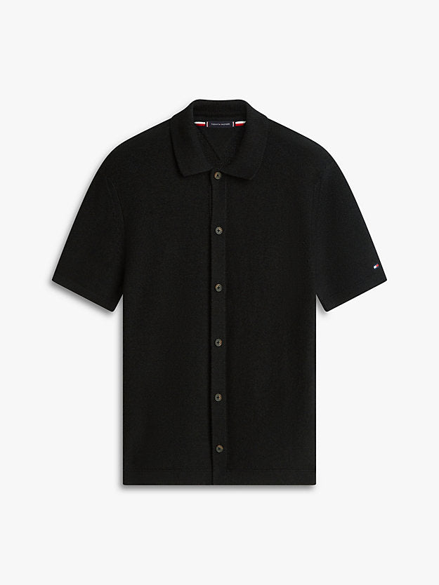 Relaxed Fit Knit Short Sleeve Shirt