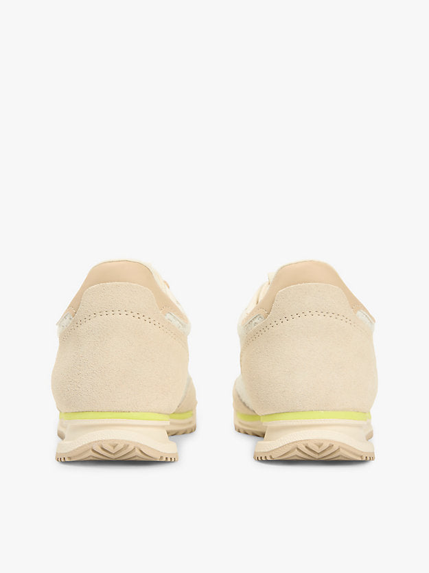 Low Profile Mixed Texture Knit Trainers