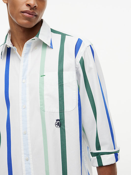 Oversized Fit Crest Poplin Shirt