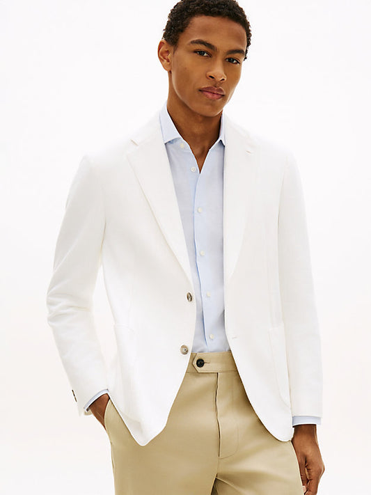 Regular Fit Twill Single Breasted Blazer