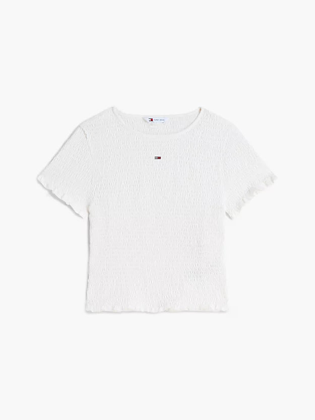 Smock Flag Embroidery Slim T-Shirt