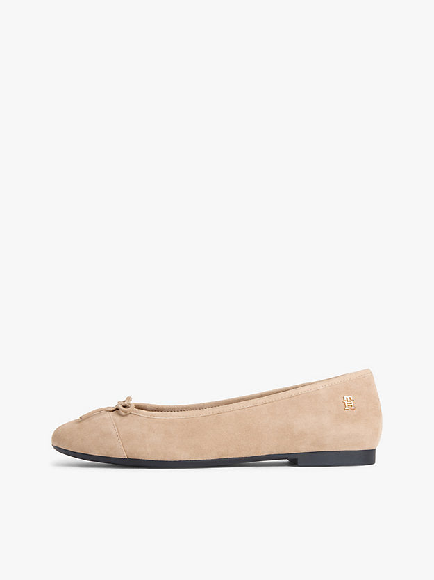 Monogram Suede Ballerinas