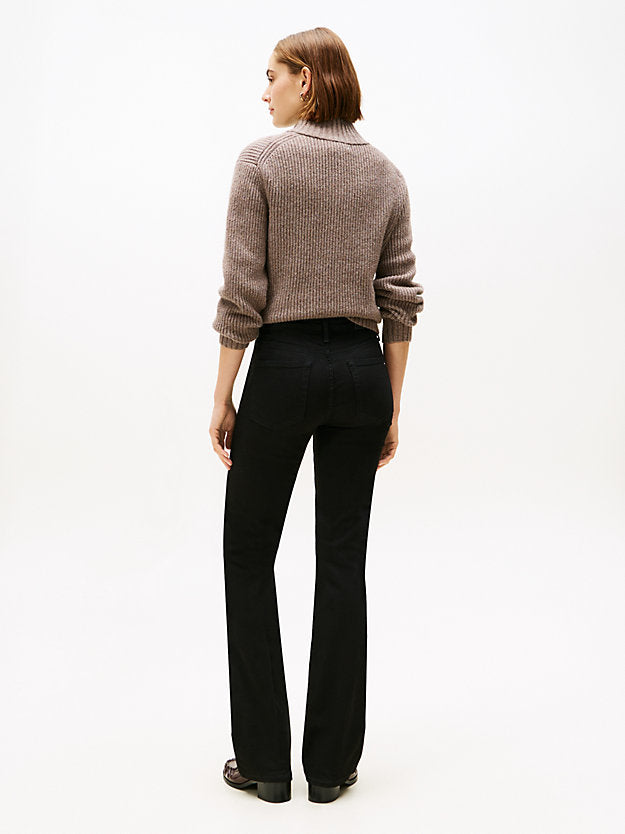 Mid Rise Bootcut Black Jeans