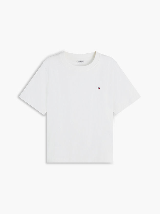Boxy Interlock Knit T-Shirt