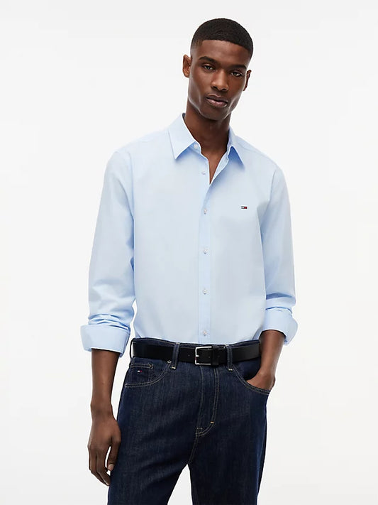 Regular Fit Flag Embroidery Poplin Shirt