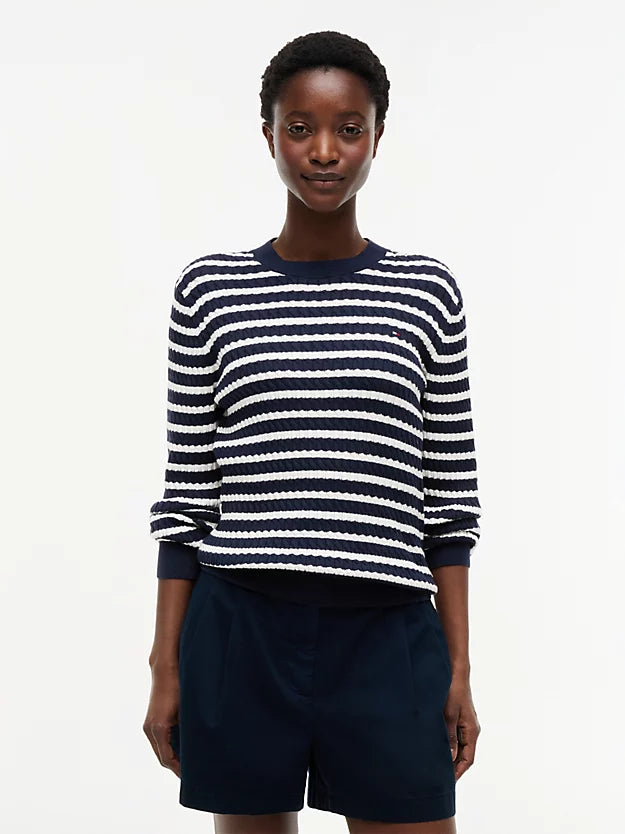 Cable Knit Crew Neck Jumper