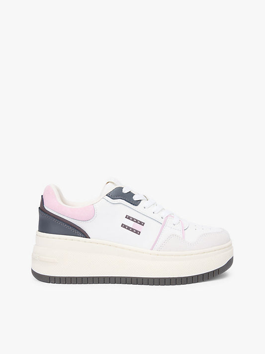 Retro Platform Basketball Trainers WiLeather