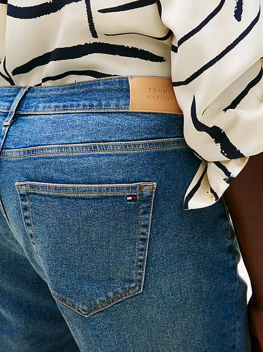 Curve Heritage Whiskered Mid Rise Bootcut Jeans