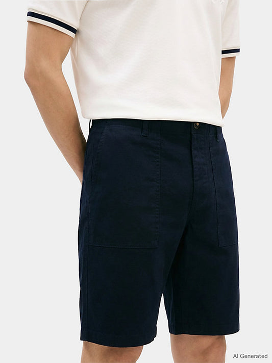 Relaxed Twill Relaxed Fit Chino Shorts