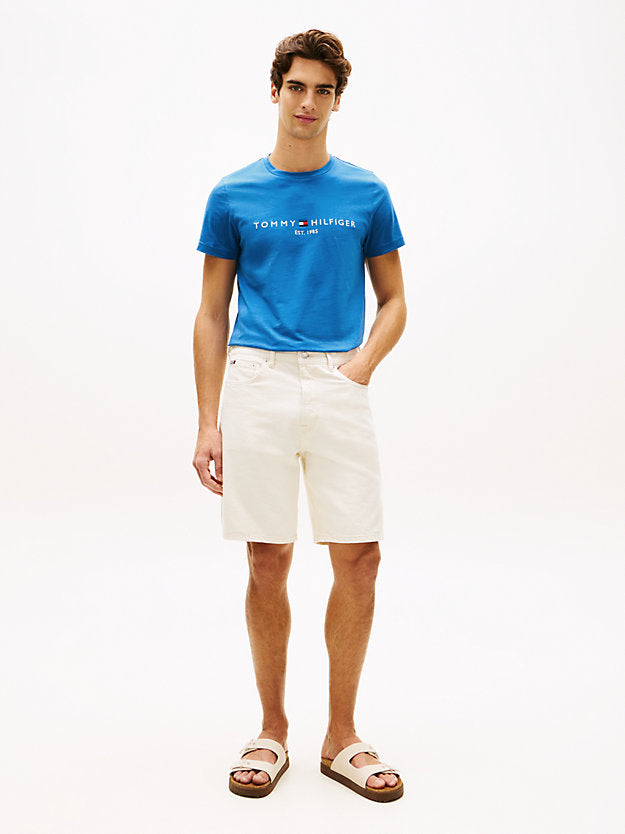 Logo Embroidery Slim Jersey T-Shirt