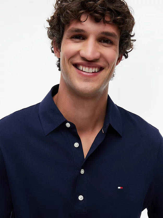 Regular Fit Lightweight Long Sleeve Polo Shirt