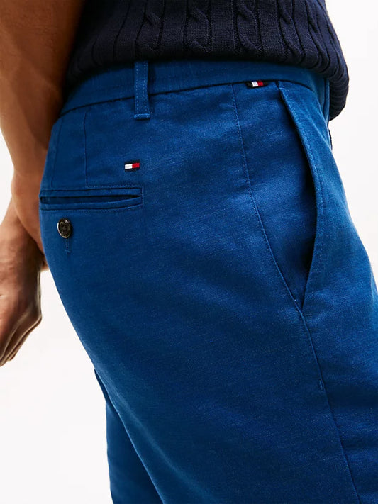 Denton Straight Leg Linen Blend Chinos