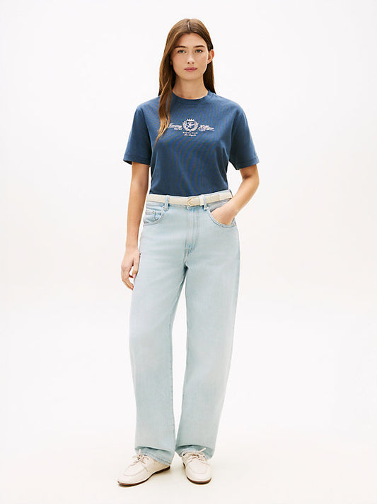 Crest Logo Embroidery Relaxed T-Shirt