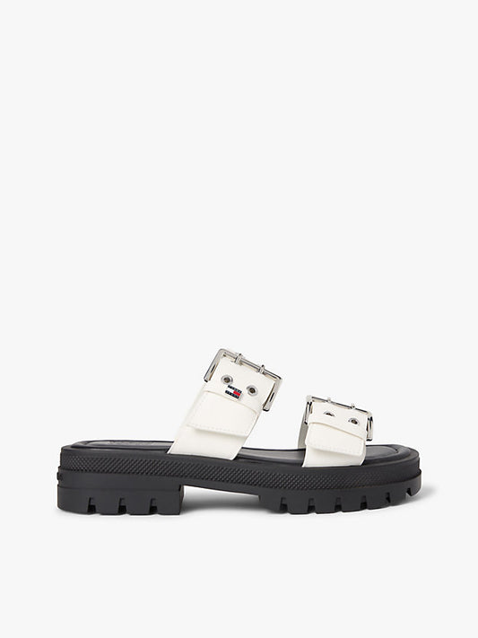 Chunky Cleat Double Buckle Sandals