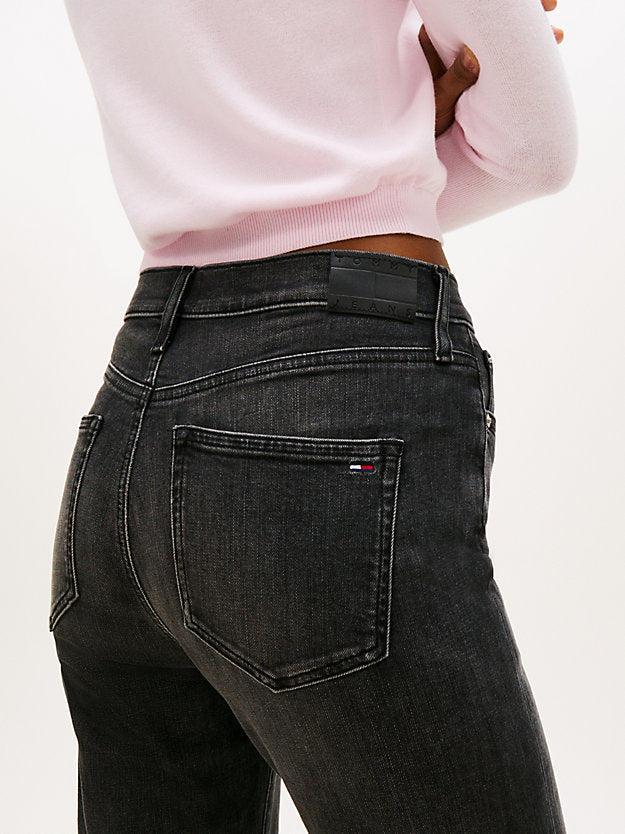 Sylvia High Rise Flared Black Jeans