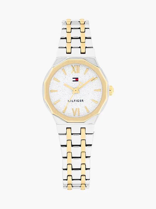 Two-Tone Stainless Steel Frosted Dial Chain-Link Watch