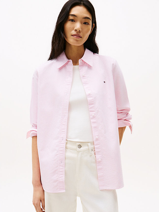 Relaxed Fit Flag Embroidery Oxford Shirt