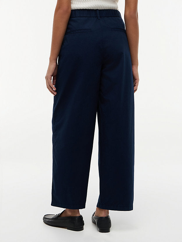 Washed Barrel Leg Chinos