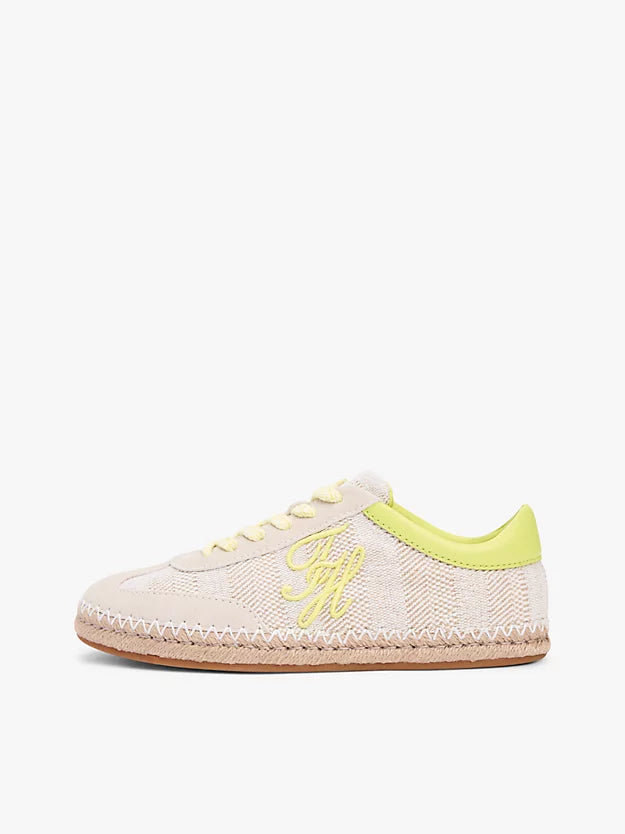 Woven Logo Embroidery Rope Trainers