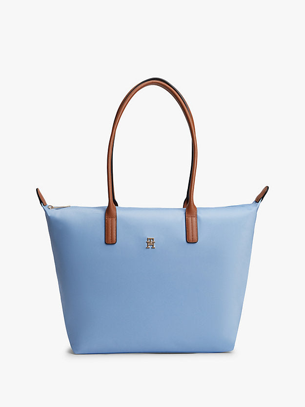 Monogram Contrast Handle Tote Bag
