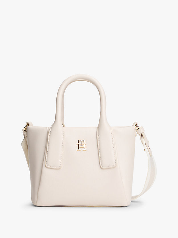 Essential Metallic Logo Crossbody Tote Bag