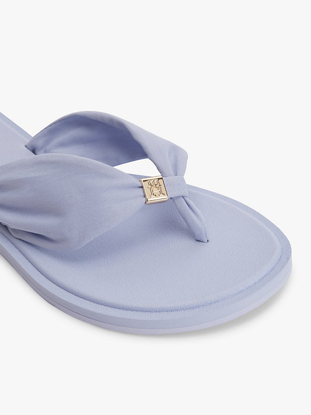 Monogram Plaque Flip-Flops