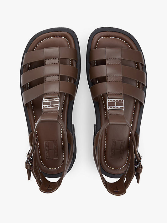 Leather Chunky Cleat Fisherman Sandals